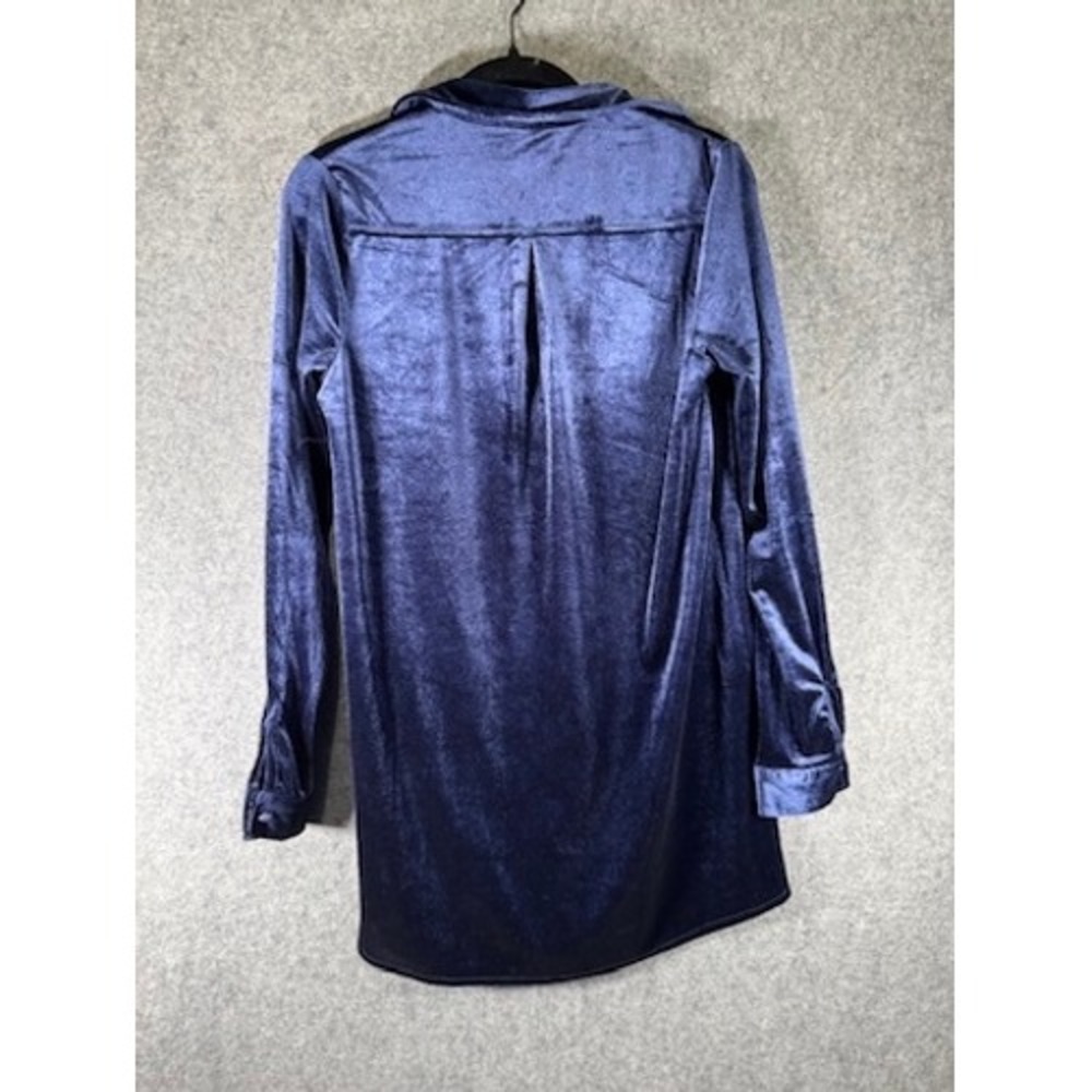 superdown Navy Velvet Tunic - Picture 6 of 7